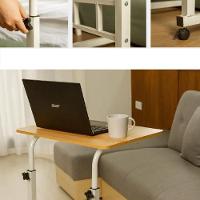 Mesa Para Notebook Com Rodinhas Altura Ajustavel Multifuncional Jantar Cama Sala Home Office Computador Marfim - 5