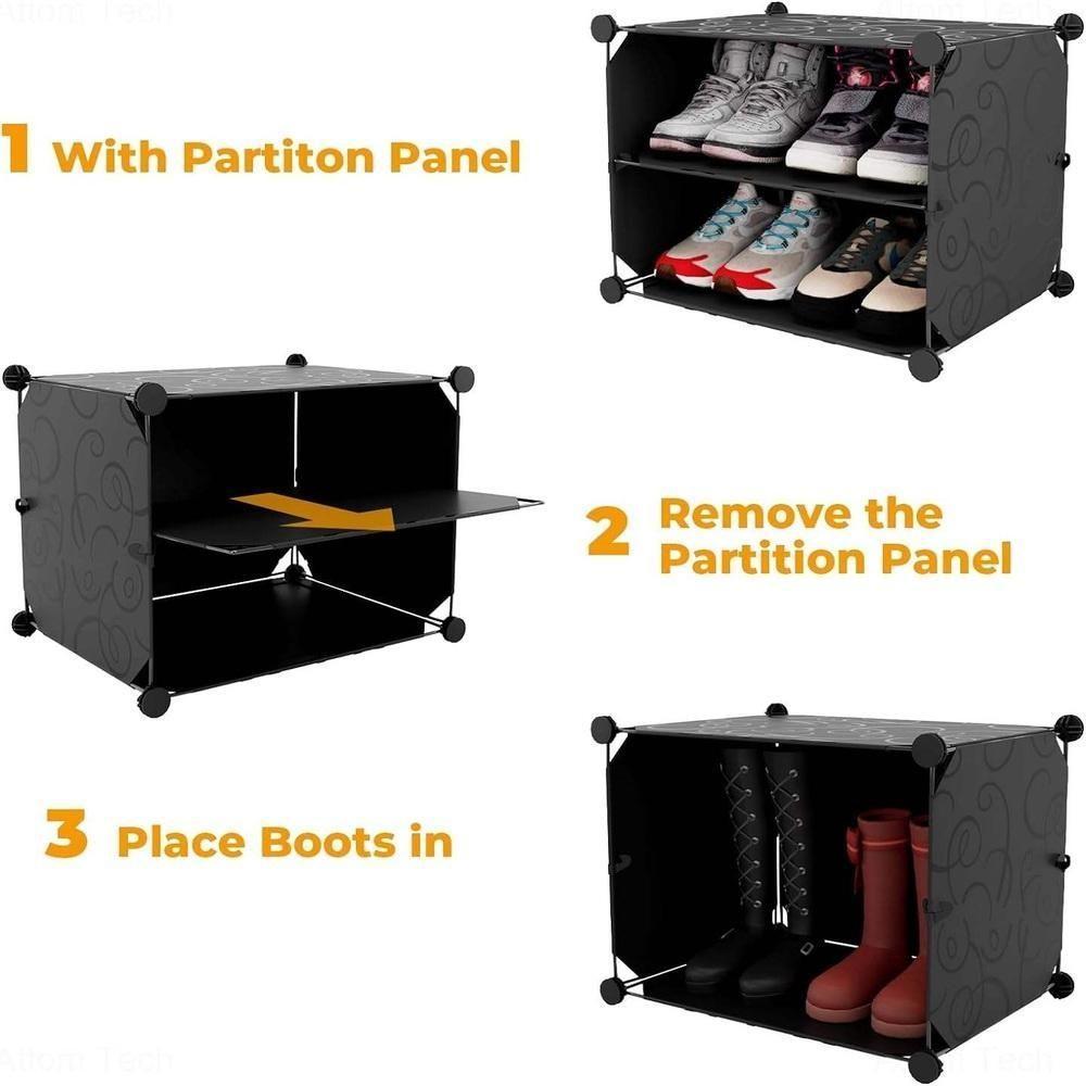 Sapateira Dupla 20 Prateleiras 40 Pares Armario Modular Organizador Brinquedos Roupas - 2