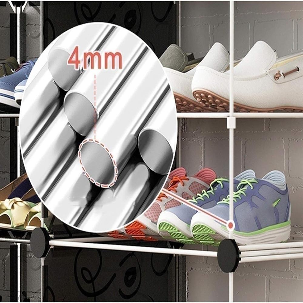 Sapateira Dupla 20 Prateleiras 40 Pares Armario Modular Organizador Brinquedos Roupas - 6