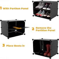 Sapateira Dupla 20 Prateleiras 40 Pares Armario Modular Organizador Brinquedos Roupas - 2