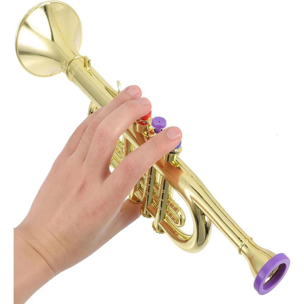 Trompete Infantil Flauta Saxofone Mini Instrumento Musical Clarinete Jazz Music Sax Brinquedo Crianças - 6