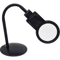 Lupa Bancada Luminaria Aumento 10 Leds Bifocal 3x 4,5x Aumento Mesa Bancada Estetica Eletronica Articulada Manicure Prof - 5