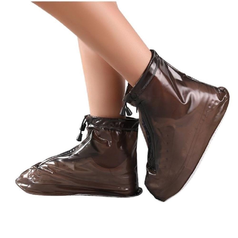 Capa De Chuva Sapato Tenis Moto Protetor Impermeavel Bota Ajustavel Com Ziper Motoqueiro Calcados Trilha Cor:azul;uso:xl - 2