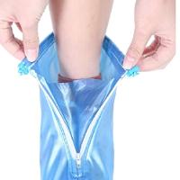 Capa De Chuva Sapato Tenis Moto Protetor Impermeavel Bota Ajustavel Com Ziper Motoqueiro Calcados Trilha Cor:azul;uso:l - 6