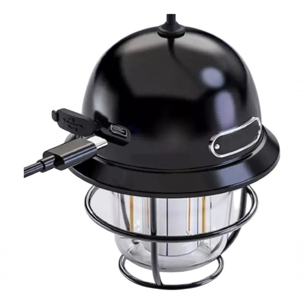 Luminária Retrô Com Carregamento Usb - 3