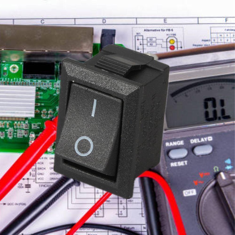 Kit 10 Botao On Off Chave Liga Desliga Interruptor Gangorra Chave Universal 10a Tic Tac 12v A 220v Eletrico Automotivo - 4