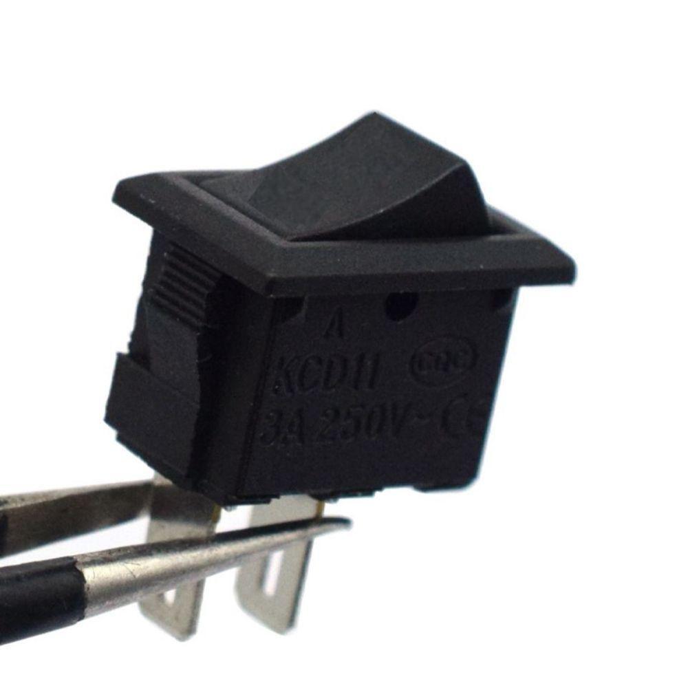 Kit 10 Botao On Off Chave Liga Desliga Interruptor Gangorra Chave Universal 10a Tic Tac 12v A 220v Eletrico Automotivo - 6