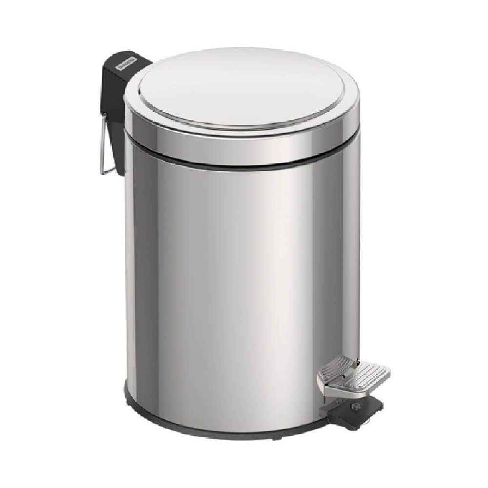 Lixeira Em Aço Inox Com Pedal 5 Litros - 94538105 - Tramontina Lixeira Aco Inox C-pedal 5lts Tramontin - 1