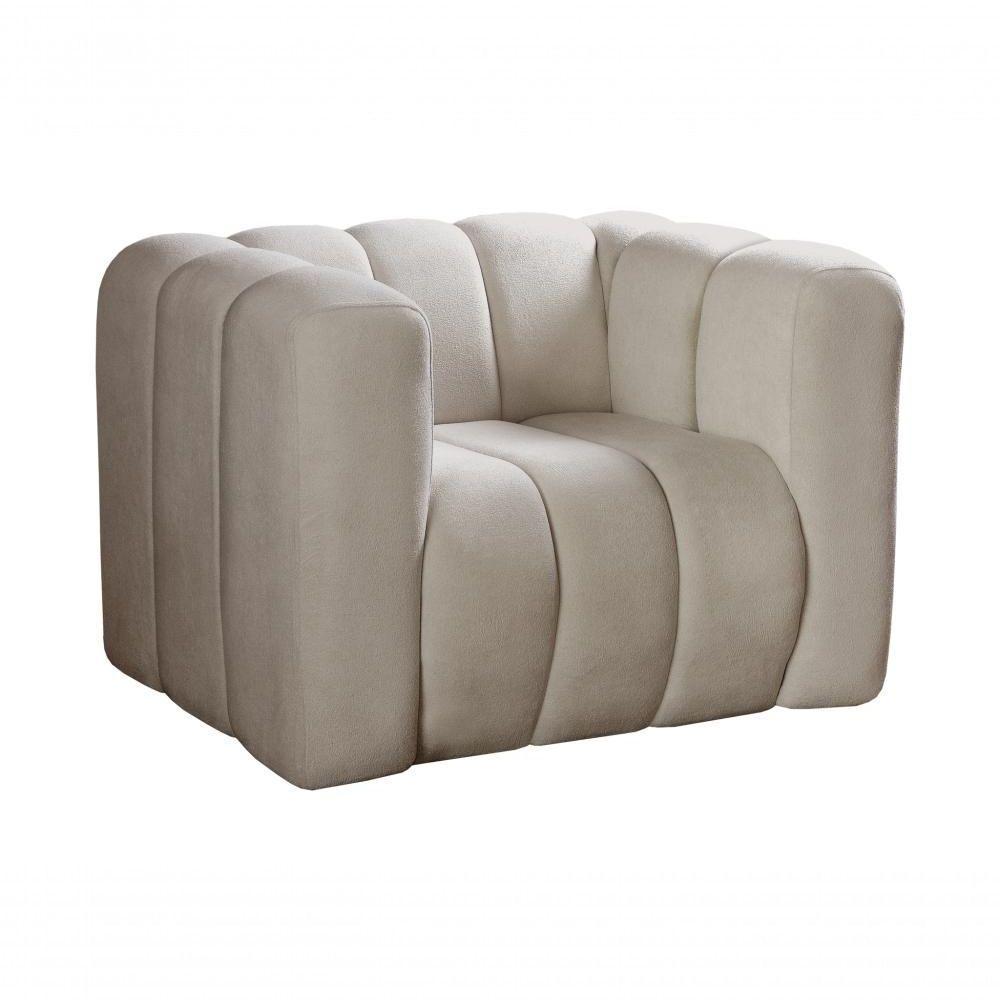 Poltrona Mona Decorativa Confortável Moderna Sala De Estar - Bouclê Marrom 510 - 4