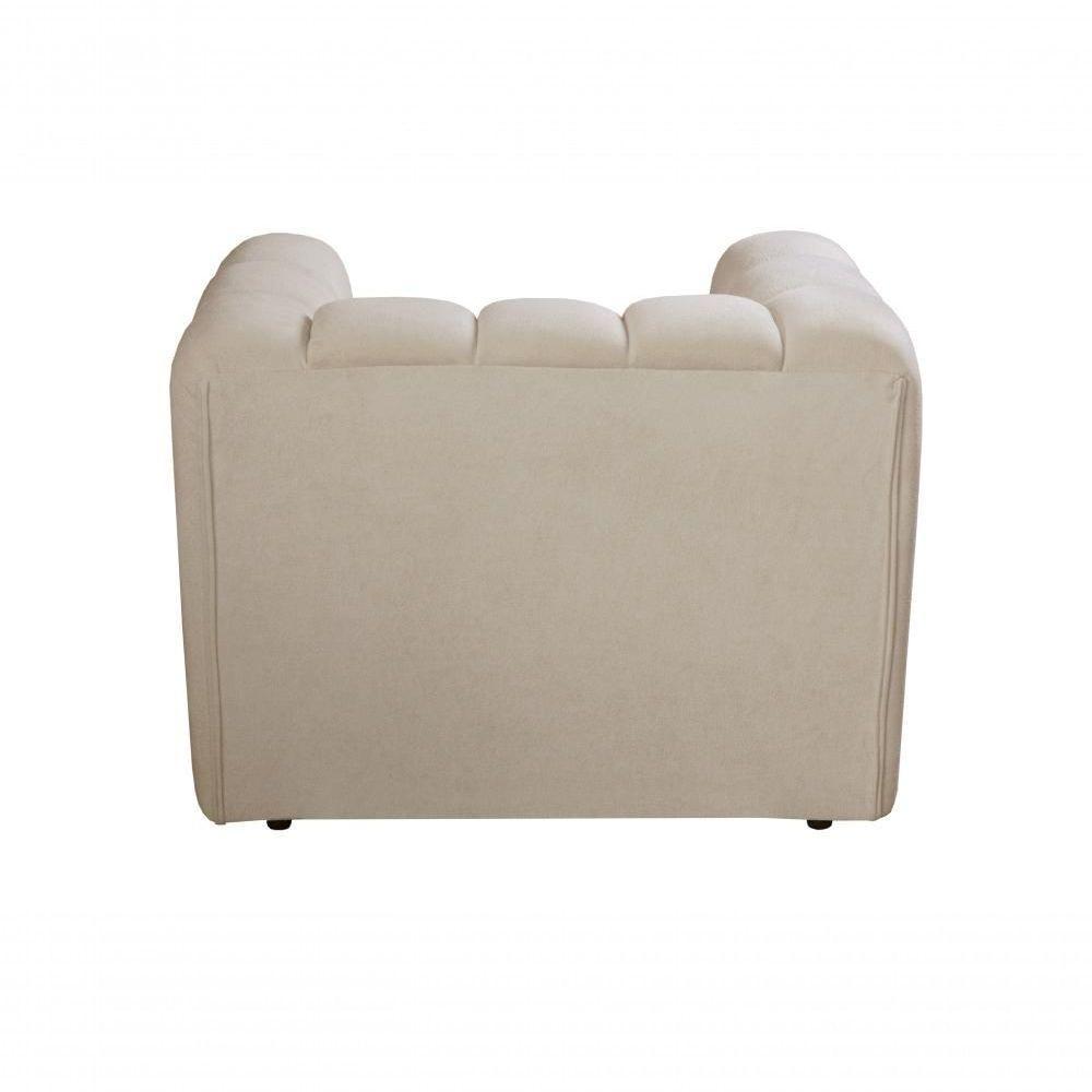 Poltrona Mona Decorativa Confortável Moderna Sala De Estar - Bouclê Marrom 510 - 5