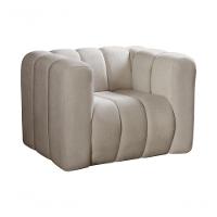 Poltrona Mona Decorativa Confortável Moderna Sala De Estar - Bouclê Marrom 510