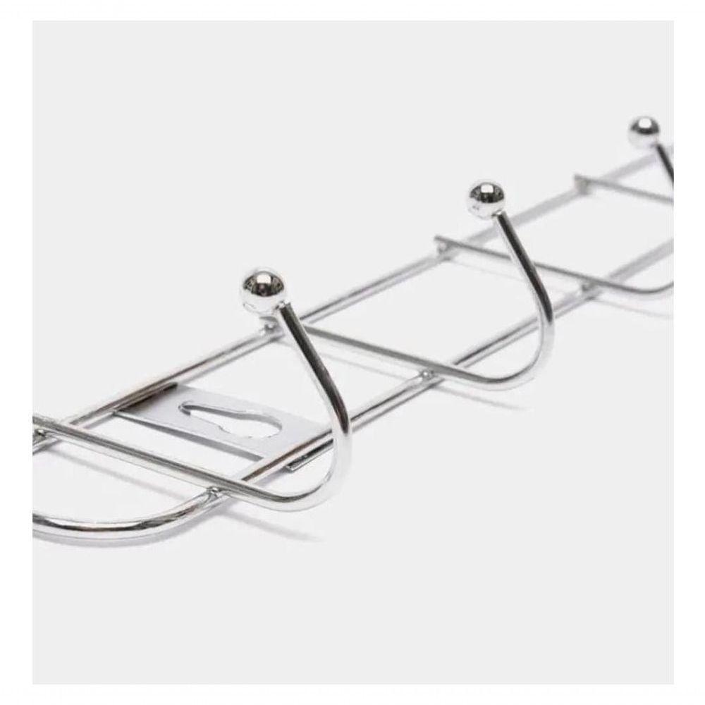 Cabideiro De Parede Grande 10 Ganchos Suporte Multiuso Organizador Guarda Roupa Lavanderia Banheiro Cozinha Pendurar Ute - 2