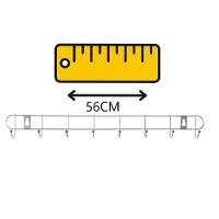Cabideiro De Parede Grande 10 Ganchos Suporte Multiuso Organizador Guarda Roupa Lavanderia Banheiro Cozinha Pendurar Ute - 6