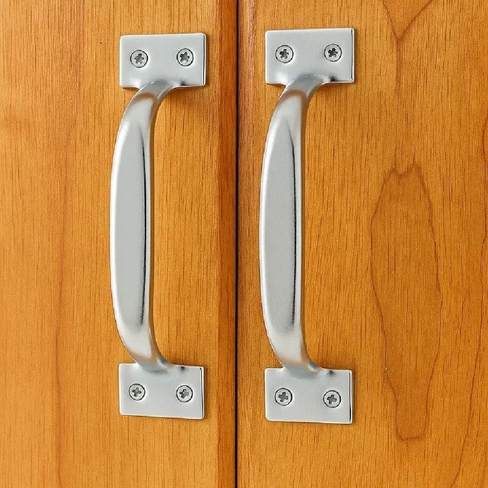 Kit 4 Puxador Inox Porta Gaveta Moveis Mdf Multiuso Clasic Cromado Ergonomico Guarda Roupa - 2