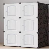 Guarda Roupa Portatil Armario Cabideiro Compacto 6 Portas Arara Organizador Modular Luxo - 7