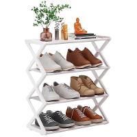 Sapateira Estante Organizadora Sapatos Brinquedos Porta Treco 8 Pares Calcados Lavanderia Branca - 1