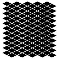 Mosaico De Metal Chrysler Black 4,5x2 Placa 28x29cm - 1315003011 - 1