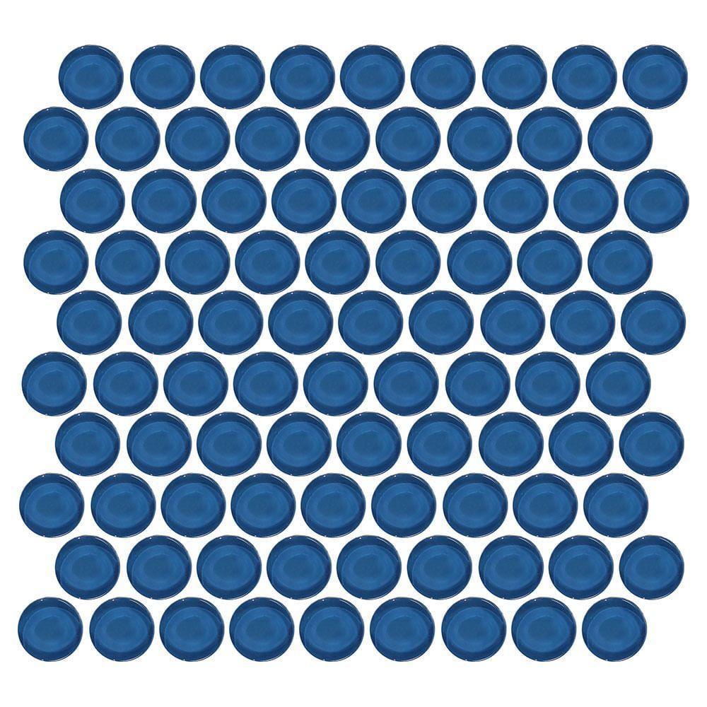 Pastilha De Vidro Ball Dark Blue 3x3 Placa 30x30cm - 1313060005 - 1