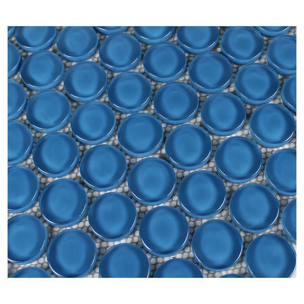 Pastilha De Vidro Ball Dark Blue 3x3 Placa 30x30cm - 1313060005 - 2