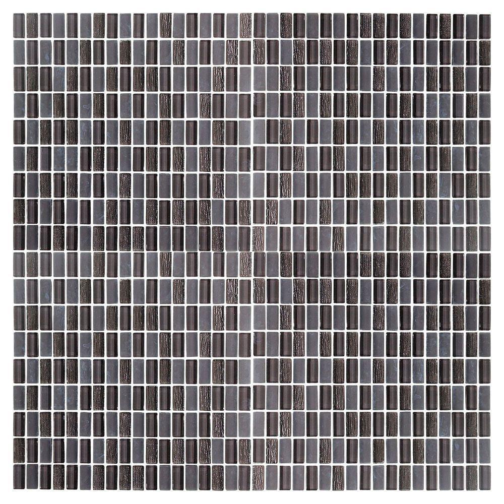Pastilha De Vidro Luce Dark Grey 3x1,5 Placa 30x30cm - 1313120003 - 3