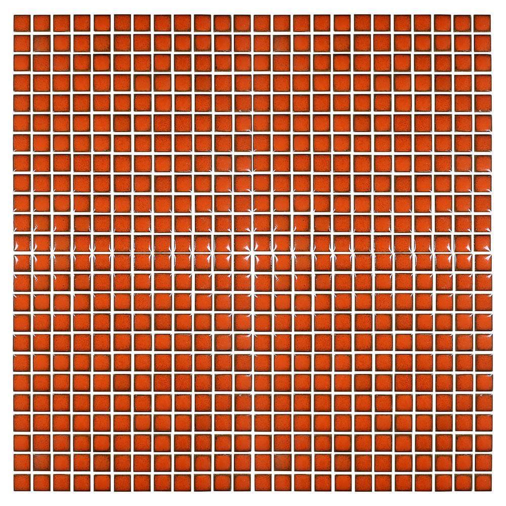 Pastilha Cerâmica Nefertiti Laranja 2x2 Placa 30x30cm - 1012020009 - 3