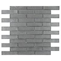Mosaico De Vidro Touch Glass Silver 9,5x2 Placa 30x30cm - 1313125004 - 1