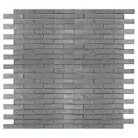 Mosaico De Vidro Touch Glass Silver 9,5x2 Placa 30x30cm - 1313125004 - 3