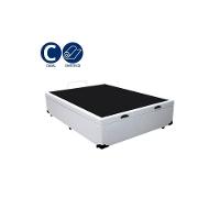 Cama Box Baú Casal Whc Sintético Branco 138x188x42 - 2
