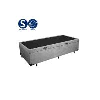 Cama Box Baú Solteirão Whc Suede Cinza 96x203x42 - 2