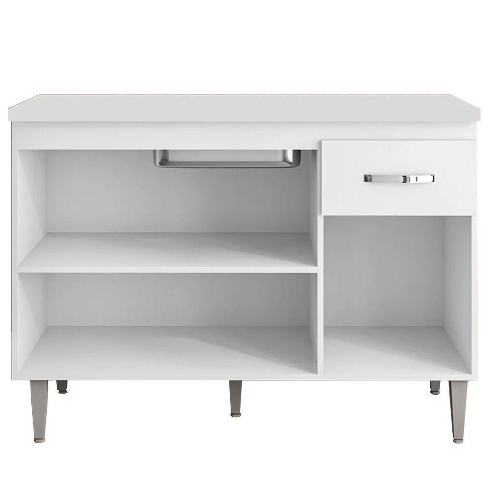 Balcão Cozinha Gabriela 3 Porta 120cm S-t Ajl - 2