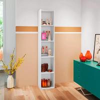 Livreiro 4 Prateleiras Janaina 1621 Ajl Móveis - 2