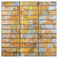 Pastilha De Vidro Evolution Orange 9,5x2,3 Placa 30x30cm - 1313121003 - 1