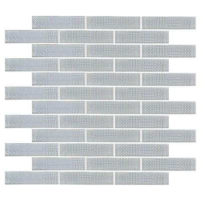 Mosaico De Vidro Touch Glass White 9,5x2 Placa 30x30cm - 1313125001