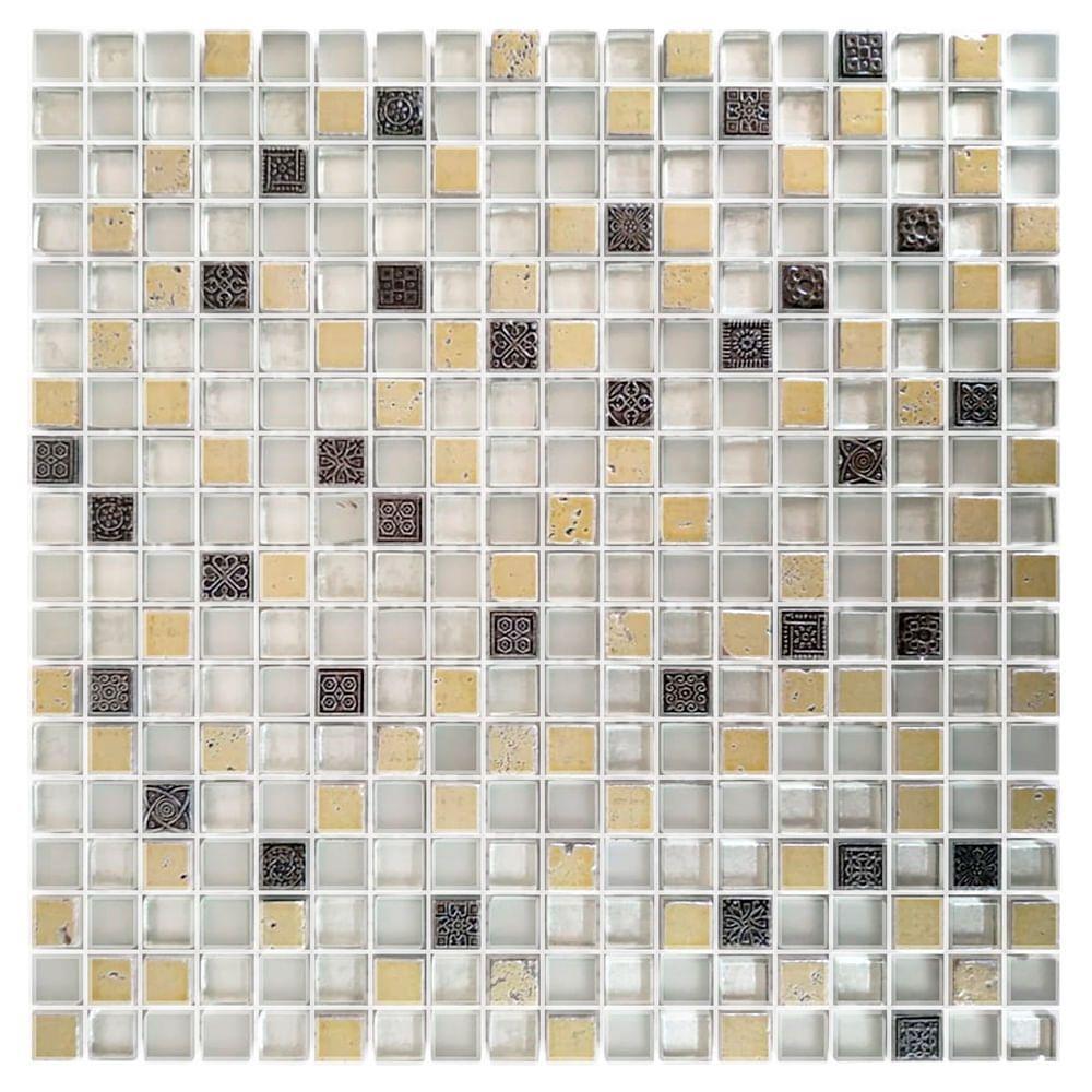 Pastilha Mista Crystal Pcp525 1,5x1,5 Placa 30x30cm - Pcp525 - 1