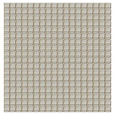 Pastilha De Vidro Strass Beige 1,5x1,5 Placa 30x30cm - 1013067008