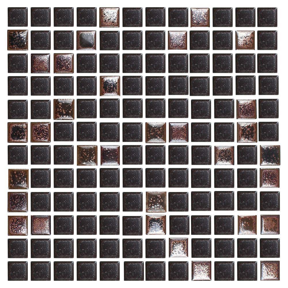 Pastilha De Vidro Nefertiti Cobre 2x2 Placa 30x30cm - 1012020005 - 1