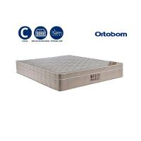 Cama Box Baú Casal Sintético + Colchão Molas Ensacadas Ortobom Airtech Springpocket 138x188x67 Marrom - 2
