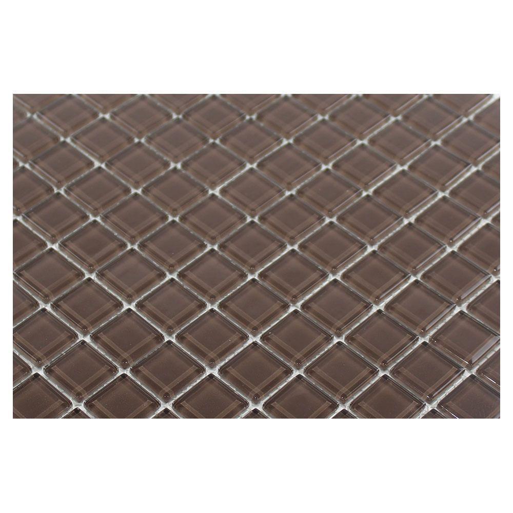 Pastilha De Vidro Crystal Chocolate 2x2 Placa 30x30cm - 1013020656 - 2