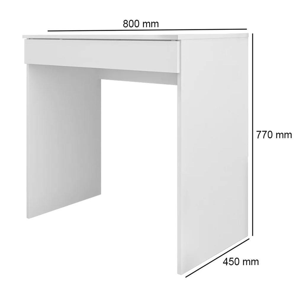 Escrivaninha Para Computador Alexia Ajl Móveis Branco - 4