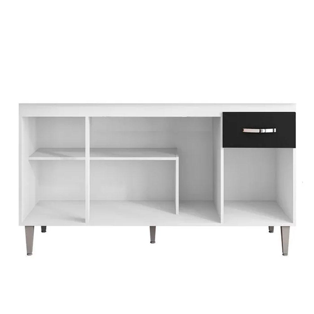 Balcão Cozinha Gabriela 3 Porta 150cm S-t Ajl Branco Flex - 2