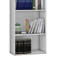 Livreiro 4 Prateleiras Luiza 1653 Ajl Móveis Preto - 5