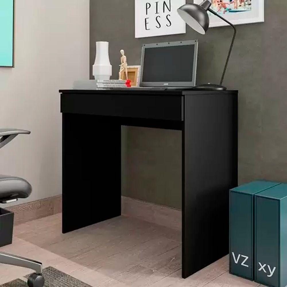 Escrivaninha Para Computador Alexia Ajl Móveis Preto - 2