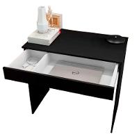 Escrivaninha Para Computador Alexia Ajl Móveis Preto - 3