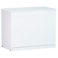 Bau Organizador Multiuso Para Quarto Amanda Ajl Móveis Branco - 1