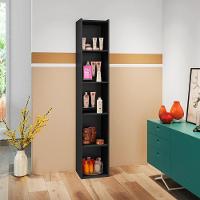 Livreiro 4 Prateleiras Janaina 1621 Ajl Móveis Preto - 3