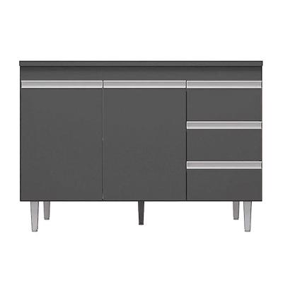 Balcão Gabinete Cozinha Andreia 120cm 2 Porta Ajl Móveis S-t