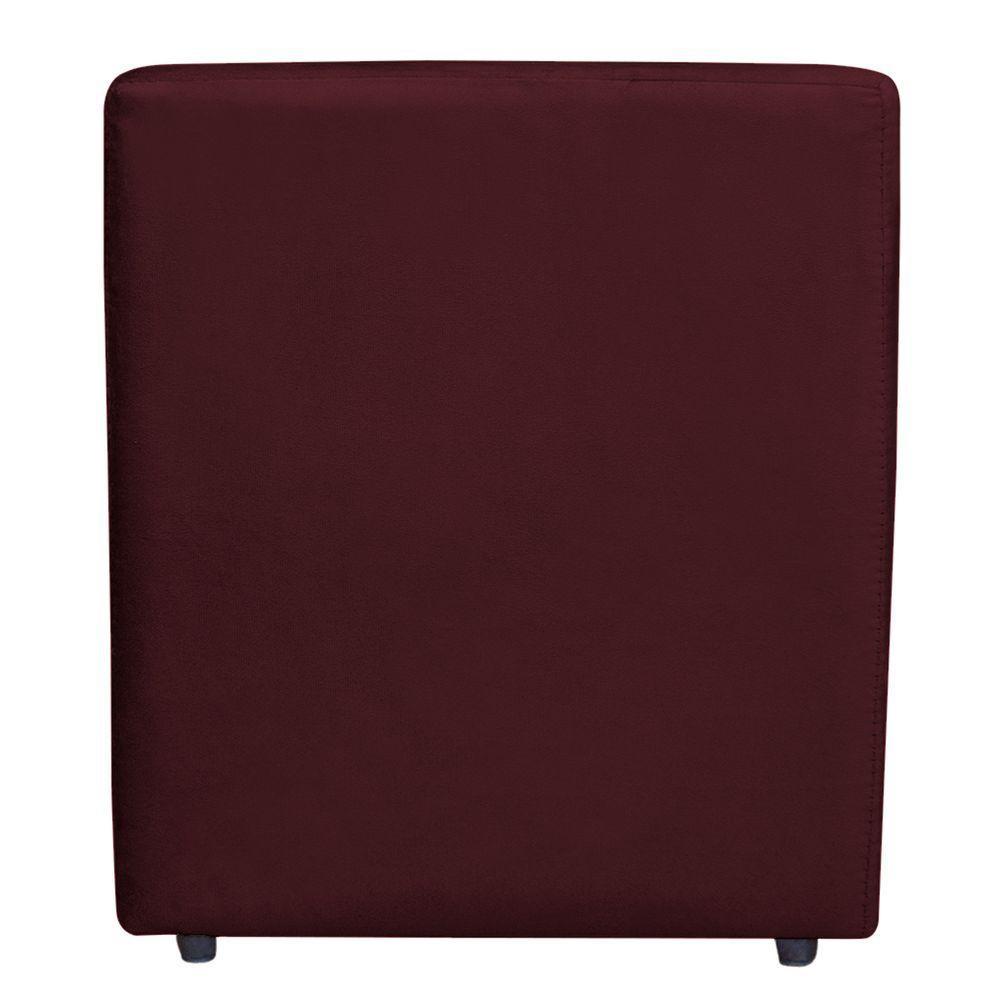 Escadinha Pet 3 Degraus Cachorro E Gato Veludo Bordô - 5