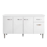 Balcão Cozinha Gabriela 3 Porta 150cm S-t Ajl - 1