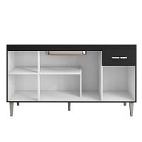 Balcão Cozinha Gabriela 3 Porta 150cm S-t Ajl Cinza - 2