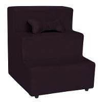 Escadinha Pet 3 Degraus Cachorro E Gato Veludo Roxo - 2